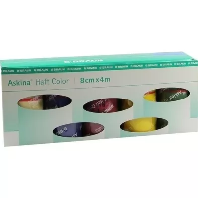 ASKINA Krabice s barevným sortimentem obvazů, 10 ks