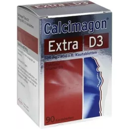 CALCIMAGON Extra D3 žvýkací tablety, 90 ks