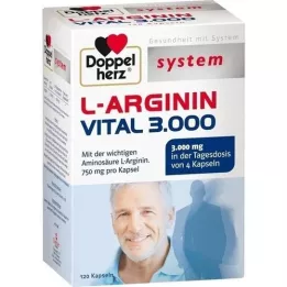 DOPPELHERZ L-Arginine Vital 3.000 systémové kapsle, 120 kapslí