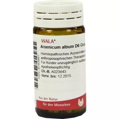 ARSENICUM ALBUM D 6 globulí, 20 g