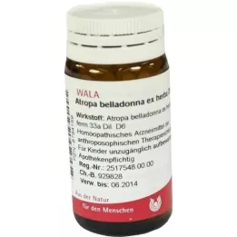 ATROPA belladonna ex Herba D 6 globulí, 20 g