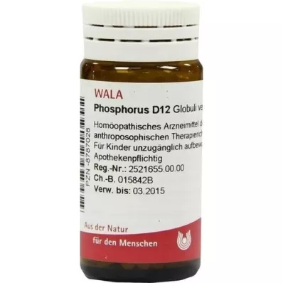 PHOSPHORUS D 12 globulí, 20 g