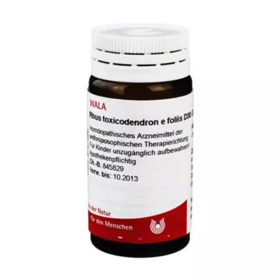 Rhus toxicodendron E foliis D 30 kuliček, 20 g