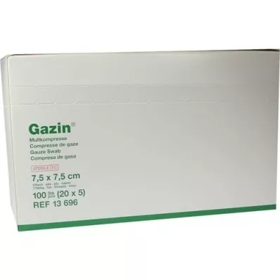 GAZIN Gáza komp.7,5x7,5 cm sterilní 12x medium, 20X5 ks
