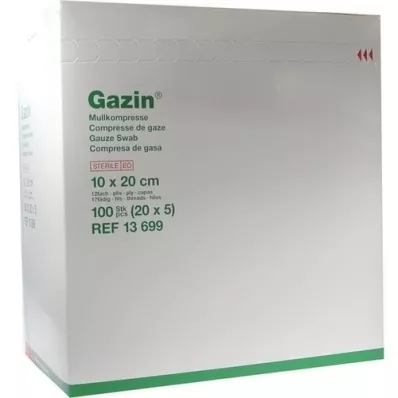 GAZIN Gáza 10x20 cm sterilní 12x extra velká, 20X5 ks