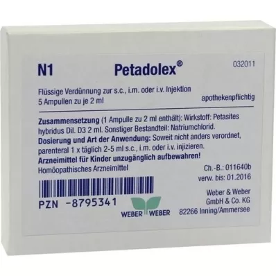 PETADOLEX Ampule, 5X2 ml