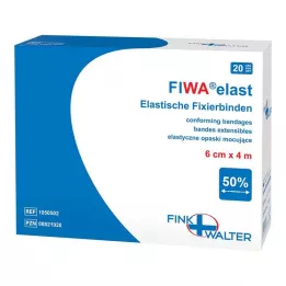 FIXIERBINDE elastický materiál 6 cmx4 m volně ložený, 1X20 ks
