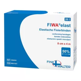 FIXIERBINDE elastický materiál 8 cmx4 m volně ložené, 1X20 ks
