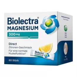 BIOLECTRA Hořčík 300 mg Direct Lemon Sticks, 60 ks