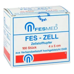 ZELLSTOFFTUPFER FES ZELL 4x5 cm vysoce bělené, 100 ks