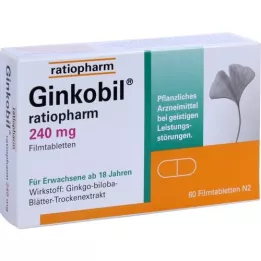 GINKOBIL-ratiopharm 240 mg potahované tablety, 60 ks