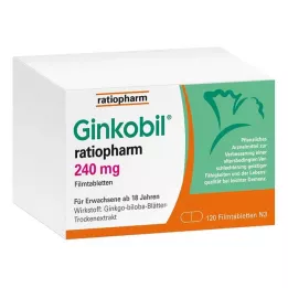 GINKOBIL-ratiopharm 240 mg potahované tablety, 120 ks