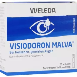 VISIODORON Oční kapky Malva v jednodávkové pipetě, 20X0,4 ml