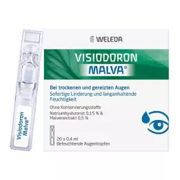 VISIODORON Oční kapky Malva v jednodávkové pipetě, 20X0,4 ml