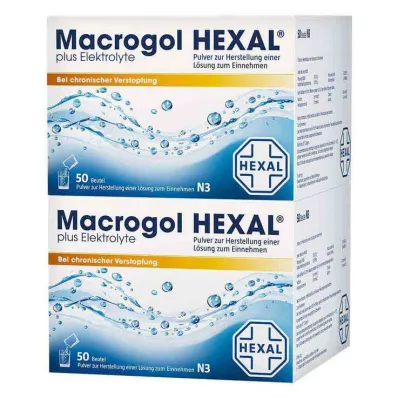Makrogol HEXAL plus elektrolyty v prášku, 100 tablet