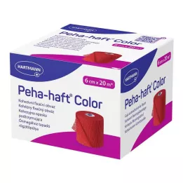 PEHA-HAFT Barva Fixierb.latexfrei 6 cmx20 m červená, 1 ks