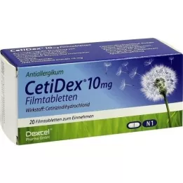CETIDEX 10 mg potahované tablety, 20 ks