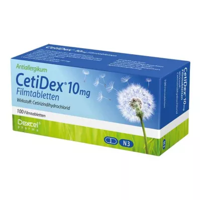 CetiDex 10 mg potahované tablety, 100 tablet