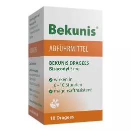 Bekunis Dragees Bisacodyl 5 mg, 10 ks