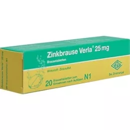 ZINKBRAUSE Verla 25 mg šumivé tablety, 20 ks