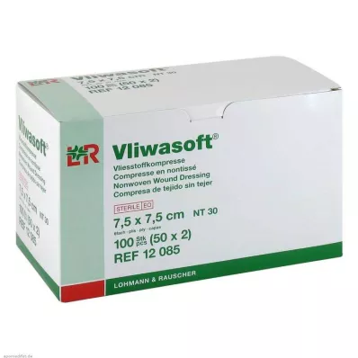 Vliwasoft fleece obklady 7,5x7,5cm 6vrstvé sterilní, 50x2 kusy