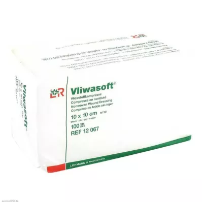 Vliwasoft fleece obklady 10x10cm 6vrstvé nesterilní, 100 kusů