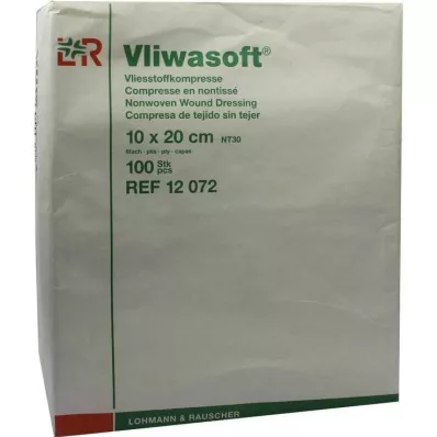 VLIWASOFT Kompresy z netkané textilie 10x20 cm nesterilní 6l., 100 ks