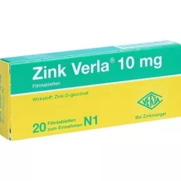 ZINK VERLA 10 mg potahované tablety, 20 ks