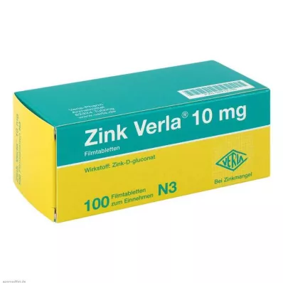 Zinc Verla® 10 mg potahované tablety, 100 ks