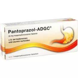 PANTOPRAZOL ADGC 20 mg entericky potahované tablety, 7 kusů