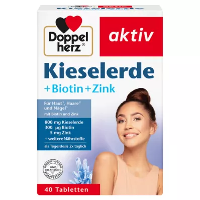 DOPPELHERZ Tablety Silica+Biotin+Zinek, 40 ks
