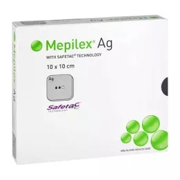 MEPILEX Ag pěnový obvaz 10x10 cm sterilní, 10 ks