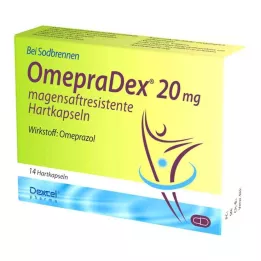 Omepradex 20 mg enterosolventní tvrdé tobolky, 14 ks