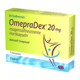 Omepradex 20 mg enterosolventní tvrdé tobolky, 7 ks