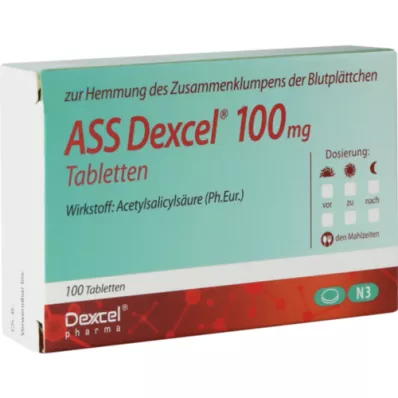 ASS Dexcel 100 mg tablety, 100 ks