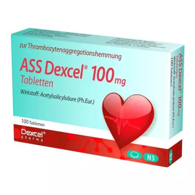 ASS Dexcel 100 mg tablety, 100 ks