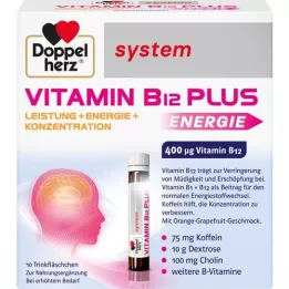 DOPPELHERZ Vitamin B12 Plus systém Ampule na pití, 10X25 ml