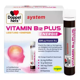 DOPPELHERZ Vitamin B12 Plus systém Ampule na pití, 10X25 ml