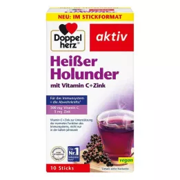 DOPPELHERZ horké granule z černého bezu s vit.C+zinek, 10 ks