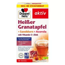 DOPPELHERZ horké granátové jablko + rakytník+acerola, 10 ks