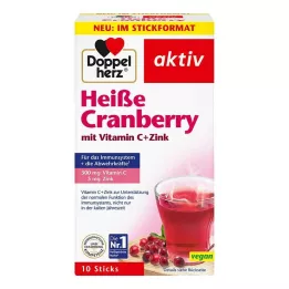 DOPPELHERZ horké brusinky s vit.C+zinek, 10 ks