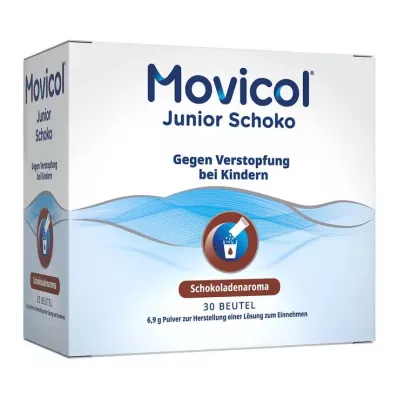 Movicol Junior čokoládový prášek pro přípravu perorálního roztoku, 30X6,9 g