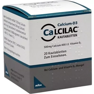CALCILAC Žvýkací tablety, 20 ks