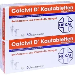 CALCIVIT D Žvýkací tablety, 120 ks