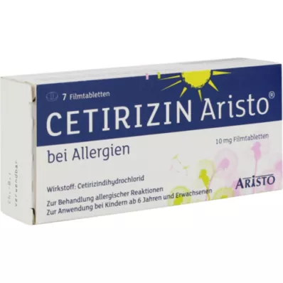 CETIRIZIN Aristo na alergie 10 mg potahované tablety, 7 ks