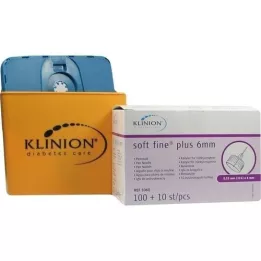 KLINION Jehly Soft fine plus 0,25x6 mm 31 G, 110 ks