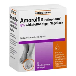 AMOROLFIN-ratiopharm 5% lak na nehty s obsahem účinné látky, 5 ml