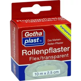 ROLLENPFLASTER Flex 2,5 cmx10 m trp.Euro závěs, 1 ks