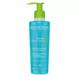 Bioderma Sebium Gel Moussant čistící gel pro nečistou, mastnou a aknózní pleť, 200 ml