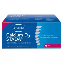 CALCIUM D3 STADA 600 mg/400 I.U. Žvýkací tablety, 120 ks